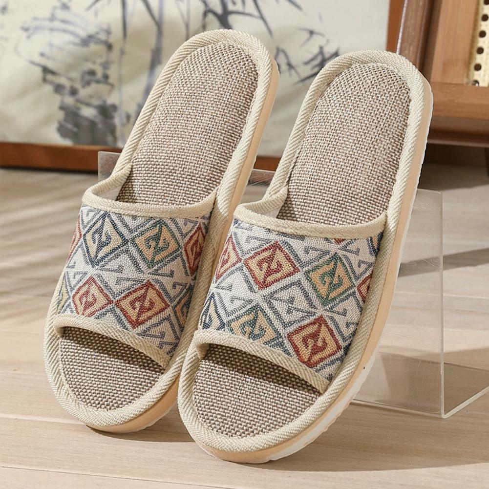 Jelly Sandal Women - Sendal Rumah Linen Four Seasons untuk