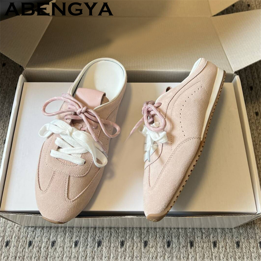 Women'S Shoes Casual Sneakers - Sandal Datar Kasual Wanita dengan Tali,