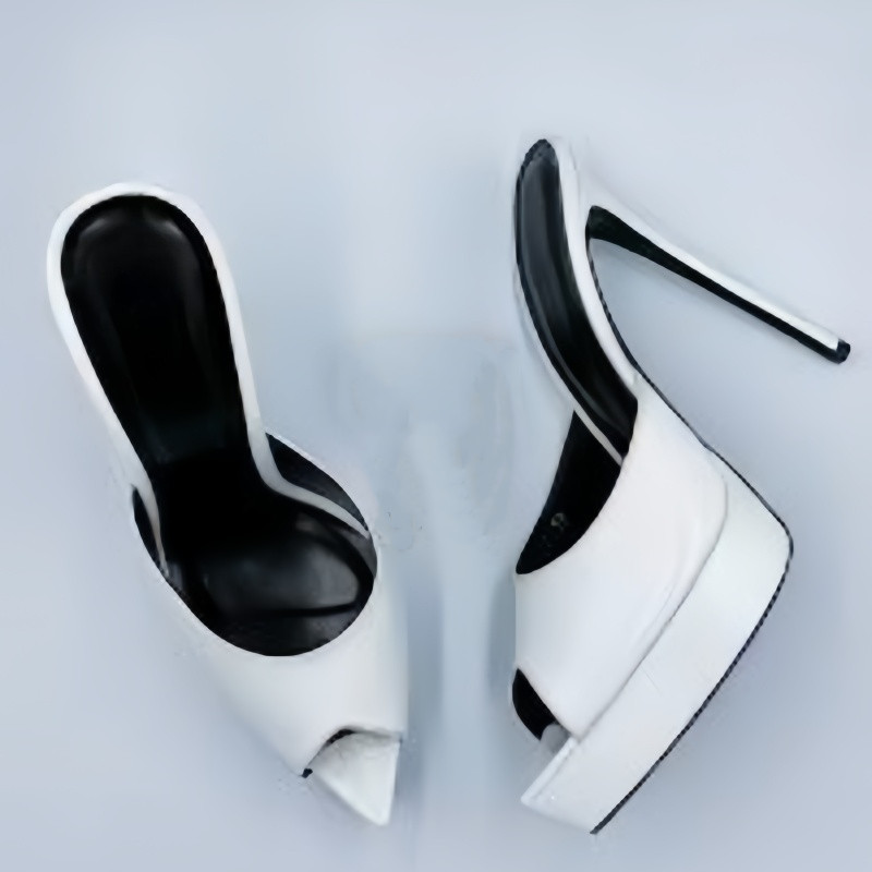 Peep Toe Heels - MKKHOU Sepatu Kustom Buatan Tangan Kualitas