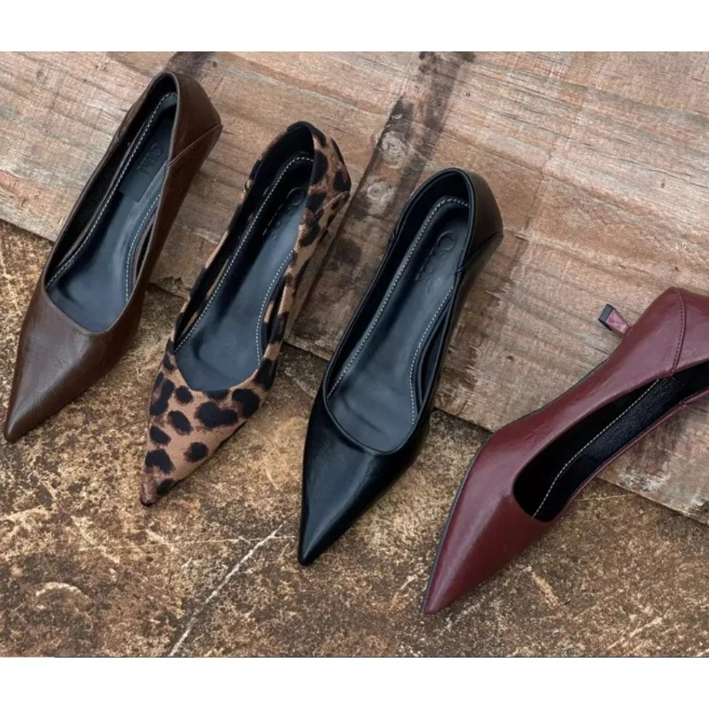 Women'S Shoes Veja - 2024 wanita seksi High Heels Burgundy