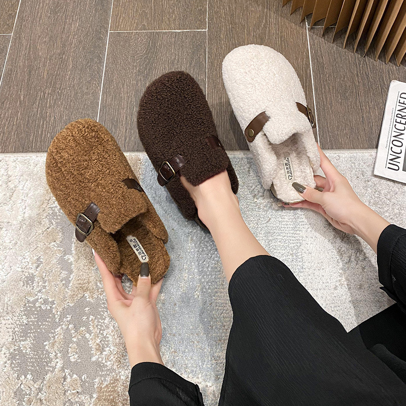 Women'S Shoes With Arch Support - Sepatu Clogs Bulu Fashion 2025 untuk