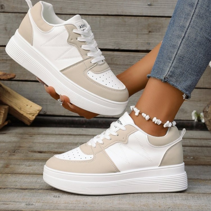 Sepatu Sneakers Platform Wanit - Platform Sneakers Chunky ulasan dan harga