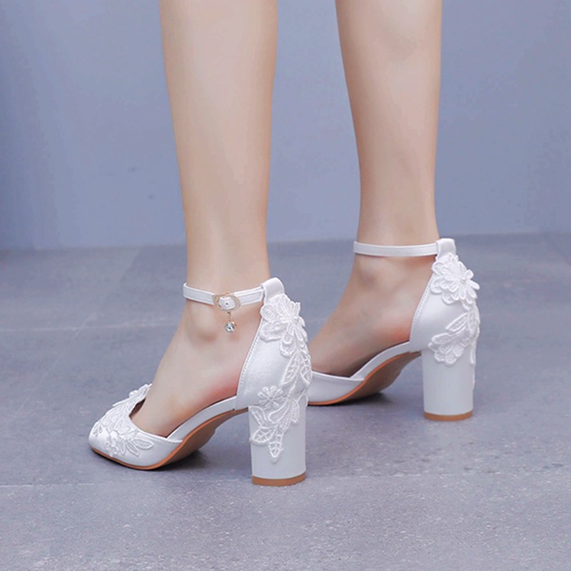 Sandal gaun pengantin penganti - Peep Toe Heels ulasan dan harga