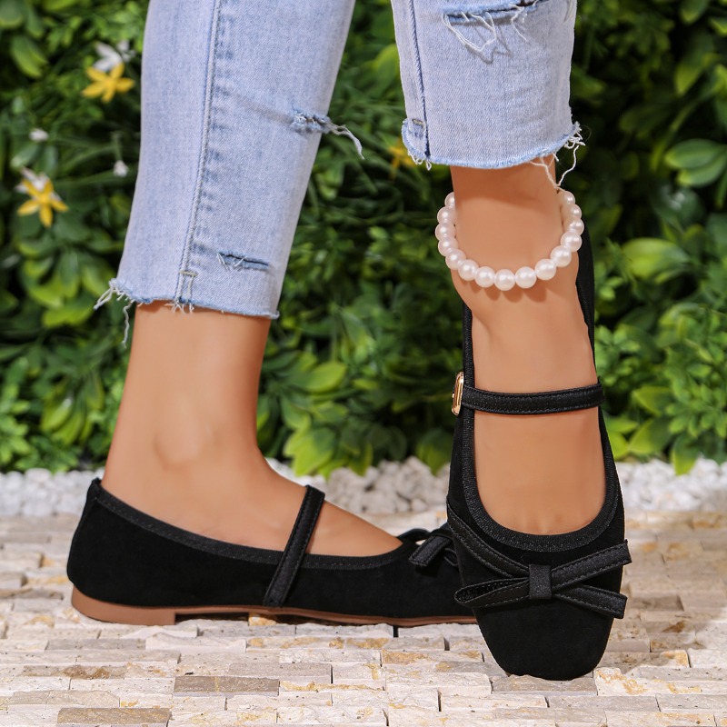 Sepatu Flat Mary Jane Motif Le - Leopard Print Heels ulasan dan harga