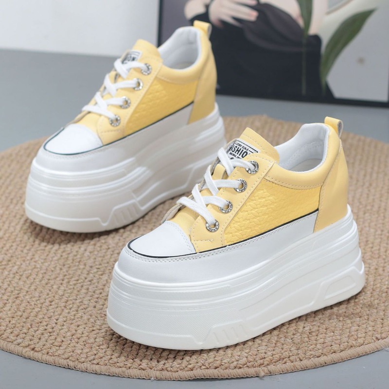 Sepatu Sneakers Platform Wedge - Platform Sneakers Chunky ulasan dan harga
