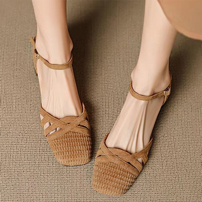 Sandal Hak Tinggi Tenun Retro  - Women'S Shoes Veja ulasan dan harga