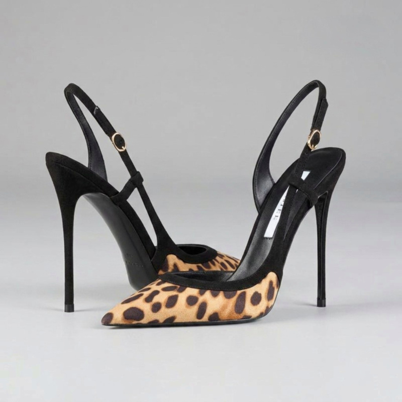 Yuejinlong # YJ26-802, Sandal  - Leopard Print Heels ulasan dan harga