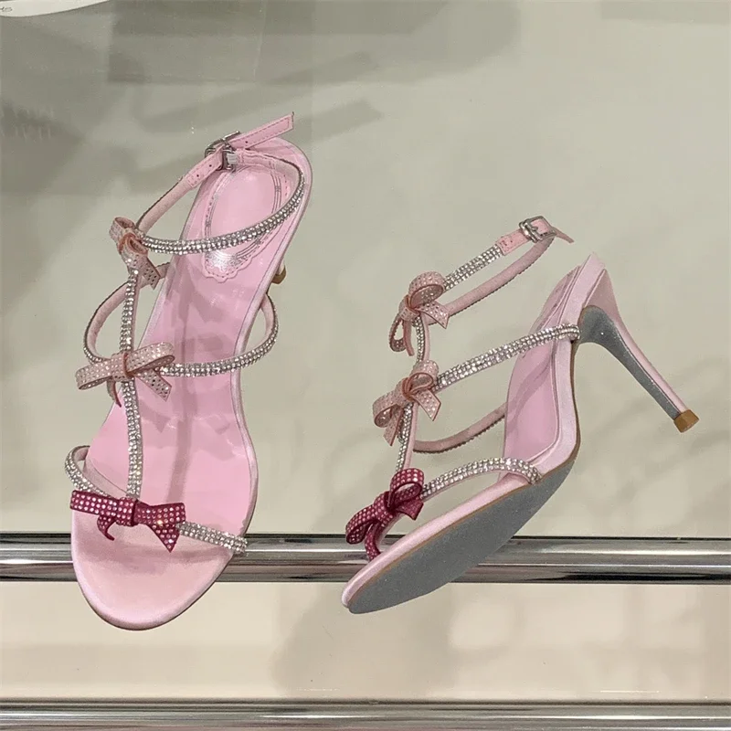 Aneikeh Sandal Gladiator Hak T - Peep Toe Heels ulasan dan harga