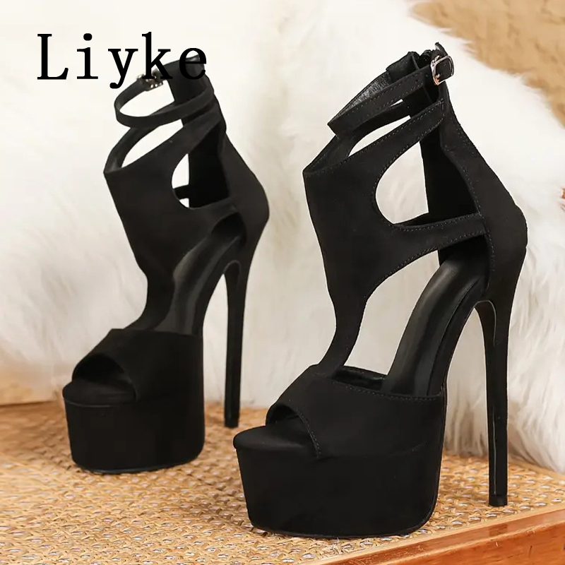 Sepatu Sandal Platform Hak Tin - Leopard Print Heels ulasan dan harga